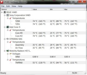 диагностика температуры ноутбука программой перегрев ноутбука