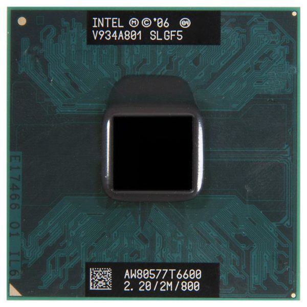 SLGF5 процессор для ноутбука Intel Core 2 Duo Mobile T6600 Socket P 2.2 ГГц