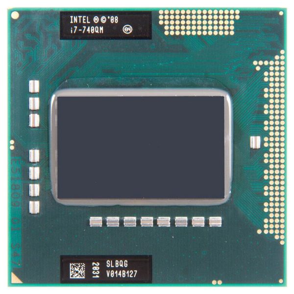 SLBQG процессор для ноутбука Intel Core i7 Mobile 740QM Socket G1 1.73 ГГц