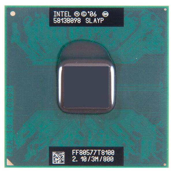 SLAYP процессор для ноутбука Intel Core 2 Duo Mobile T8100 Socket P 2.1 ГГц