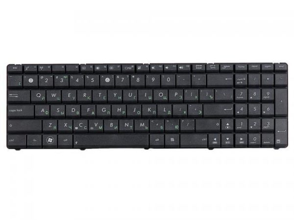 04GN5I1KRU00-7 КЛАВИАТУРА ДЛЯ НОУТБУКА ASUS K53BR, K53BY ЧЕРНАЯ, ГОР. ENTER