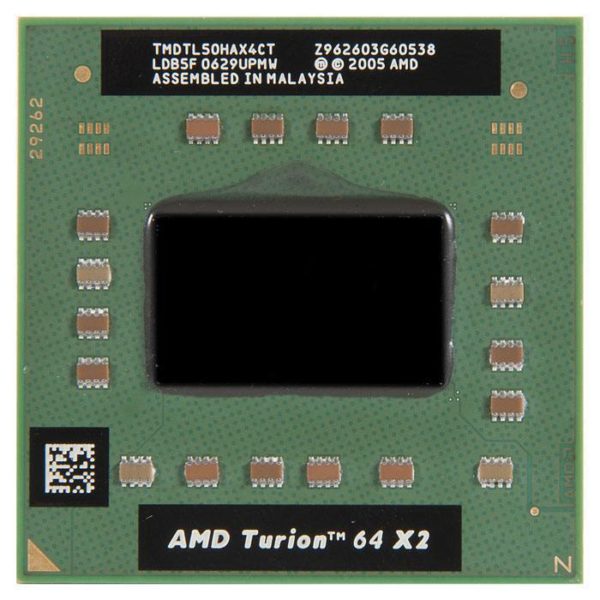 TMDTL50HAX4CT процессор для ноутбука AMD Turion 64 X2 Mobile TL-50 Socket S1 1.6 ГГц