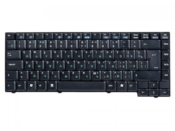 04GNF01KRU12 КЛАВИАТУРА ДЛЯ НОУТБУКА ASUS Z94, A9T, A9R, X50, X51, ЧЕРНАЯ, ВЕРТ. ENTER