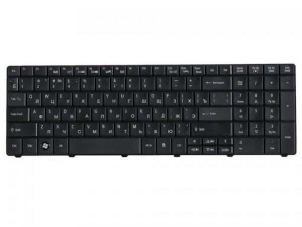 NK.I1713.02C КЛАВИАТУРА ДЛЯ НОУТБУКА ACER ASPIRE E1, E1-521, E1-531 ЧЕРНАЯ ГОР. ENTER