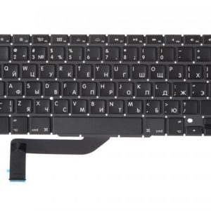 A1398-KB-RS КЛАВИАТУРА ДЛЯ APPLE MACBOOK PRO RETINA 15 A1398, MID 2012 - MID 2014, Г-ОБРАЗНЫЙ ENTER