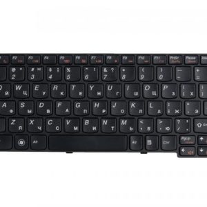 25010987 КЛАВИАТУРА ДЛЯ НОУТБУКА LENOVO S100, S110, S10-3, S10-3S, ЧЕРНАЯ С РАМКОЙ, ГОР. ENTER