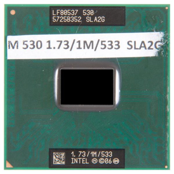 SLA2G процессор для ноутбука Intel Celeron M 530 Socket P 1.73 ГГц