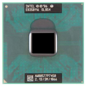 SLB54 процессор для ноутбука Intel Core 2 Duo Mobile P7450 Socket P 2.13 ГГц