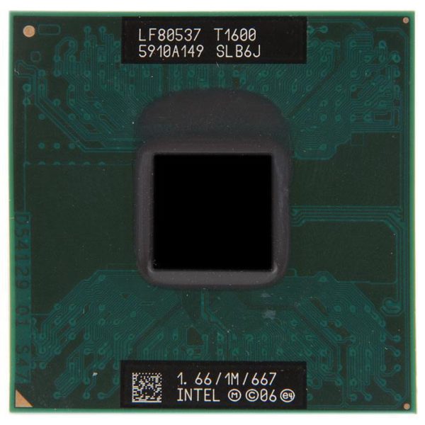 SLB6J процессор для ноутбука Intel Celeron Dual-Core T1600 Socket P 1.66 ГГц