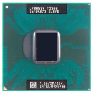 SL8VR процессор для ноутбука Intel Core Duo T2300 Socket M 1.66 ГГц