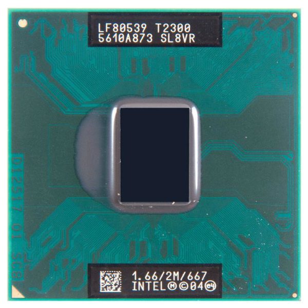 SL8VR процессор для ноутбука Intel Core Duo T2300 Socket M 1.66 ГГц