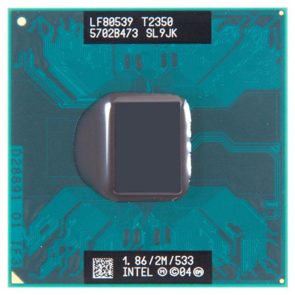 SL9JK процессор для ноутбука Intel Core Duo T2350 Socket M 1.86 ГГц