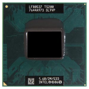 SL8VP процессор для ноутбука Intel Core Duo T2500 Socket M 2.0 ГГц