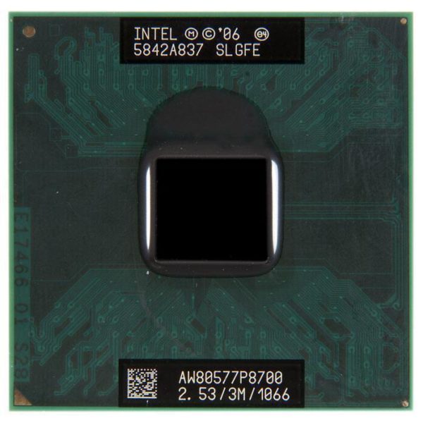 SLGFE процессор для ноутбука Intel Core 2 Duo Mobile P8700 Socket P 2.53 ГГц