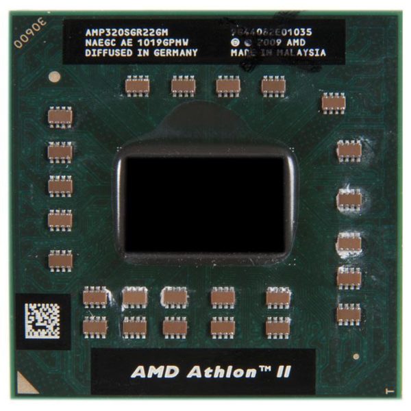 AMP320SGR22GM процессор для ноутбука AMD Athlon II Dual-Core Mobile P320 Socket S1 2.1 ГГц