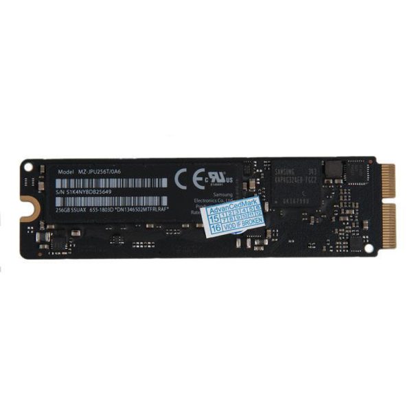 MZ-JPU256 SSD НАКОПИТЕЛЬ 256Gb Samsung MZ-JPU256T MacBook Air 11 13 A1465 A1466 MacBook Pro 13 15 Retina A1398 A1502 Late 2013 -  Mid 2014