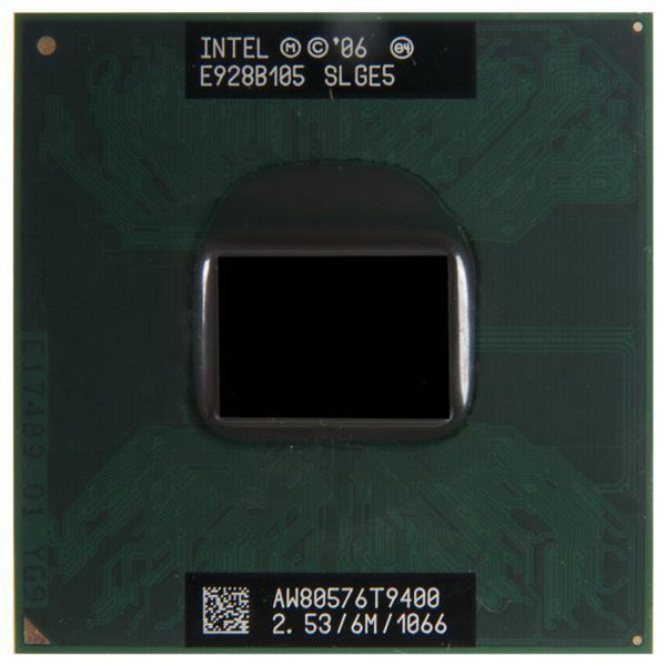 SLGE5 процессор для ноутбука Intel Core 2 Duo Mobile T9400 Socket P 2.53 ГГц