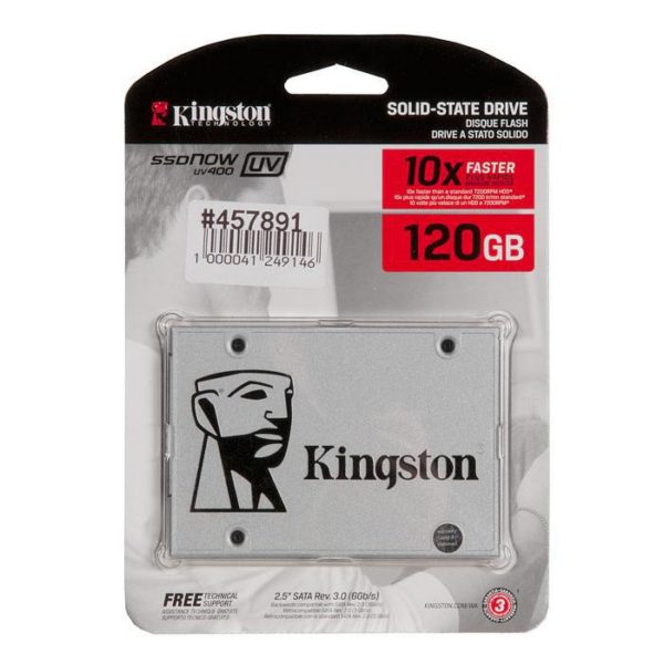 SUV400S37/120G жесткий диск SSD 120Gb, SATA III, 2.5", Kingston UV400