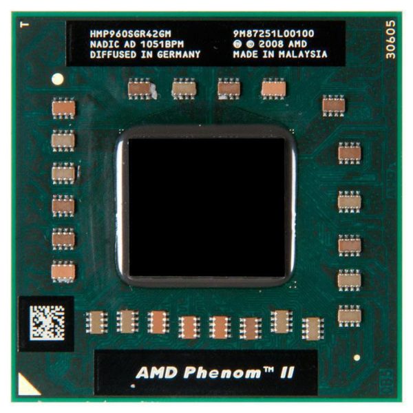 HMP960SGR42GM процессор для ноутбука AMD Phenom II Quad-Core Mobile P960 Socket S1 (S1g4) 1.8 ГГц