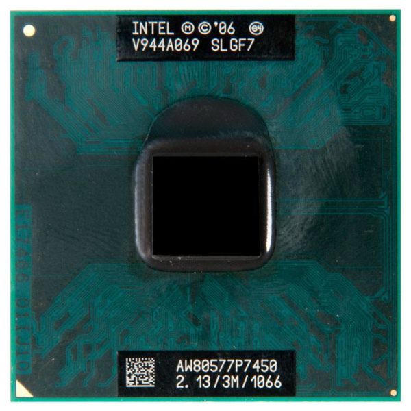 SLGF7 процессор для ноутбука Intel Core 2 Duo Mobile P7450 Socket P 2.13 ГГц