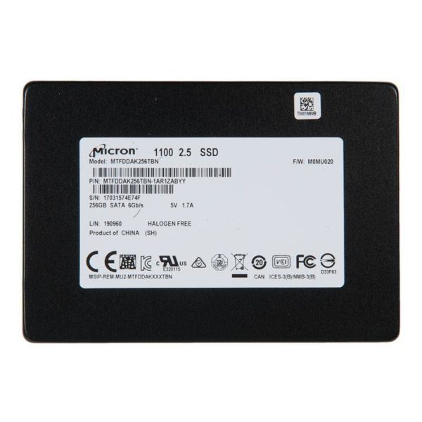 MTFDDAK256TBN-1AR1ZABYY жесткий диск SSD 256Gb, SATA III, 2.5", Crucial C3