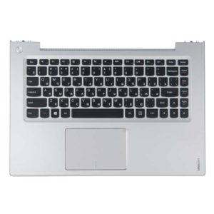 90203185 КЛАВИАТУРА ДЛЯ НОУТБУКА LENOVO U430P С ТОПКЕЙСОМ, СЕРЕБРИСТЫЙ