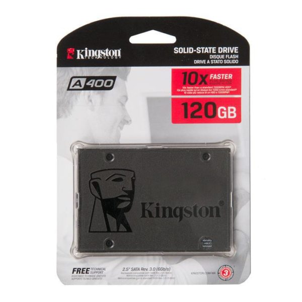 SA400S37/120G жесткий диск SSD 120Gb, SATA III, 2.5", Kingston A400