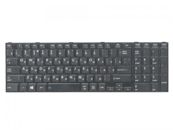 MP-11B56SU-930 КЛАВИАТУРА ДЛЯ НОУТБУКА TOSHIBA SATELLITE L50, L850, L855, L875, P850, P855, ГОР. ENTER