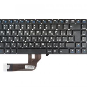 82R-15A048-4181 КЛАВИАТУРА ДЛЯ НОУТБУКА DNS DEXP W550, ЧЕРНАЯ БЕЗ РАМКИ, ВЕРТ. ENTER