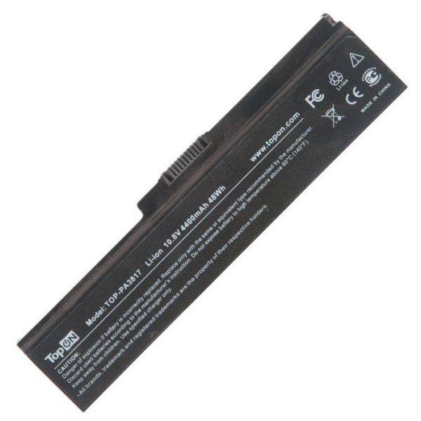 PA3634U-1BAS АККУМУЛЯТОР ДЛЯ НОУТБУКА TOSHIBA SATELLITE L750, A660, A665, C640, C650, C660, C670, L630, L650, L670, L675, L730, L755, L770, L775, U400, U500, SATELLITE PRO C650, C650D, C660, C660D, L630, L650, L670, 5200MAH, 10.8V