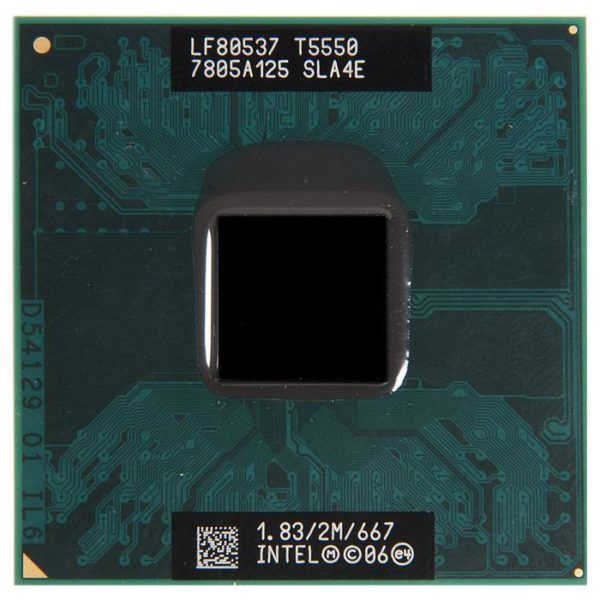 SLA4E процессор для ноутбука Intel Core 2 Duo Mobile T5550 Socket P 1.83 ГГц