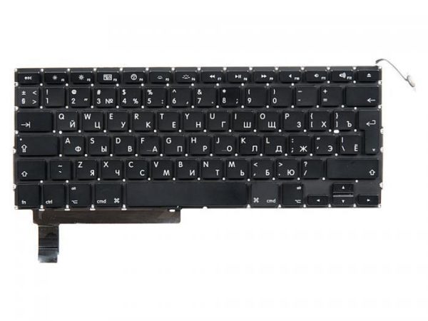A1286-KB-RS КЛАВИАТУРА ДЛЯ APPLE MACBOOK PRO 15 A1286, MID 2009 - MID 2012, Г-ОБРАЗНЫЙ ENTER