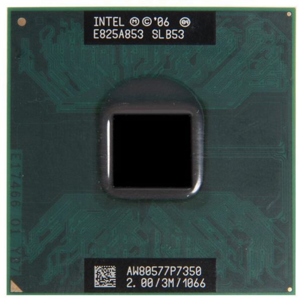 SLB53 процессор для ноутбука Intel Core 2 Duo Mobile P7350 Socket P 2.0 ГГц