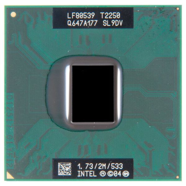 SL9DV процессор для ноутбука Intel Core Duo T2250 Socket M 1.73 ГГц