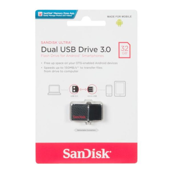 SDDD2-032G-GAM46 ФЛЕШКА 32GB SANDISK USB 3.0