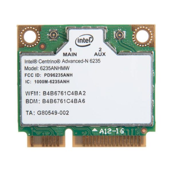 0C012-00020400 МОДУЛЬ WIFI CENTRINO ADVANCED-N 6235AN INTEL 6235AN/HMWLPRPG 926072