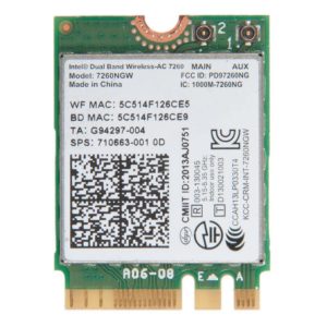 0C012-00051100 МОДУЛЬ WIFI INTEL 7260NGW AN. WILKINS PEAK2 AGN+BT/M2