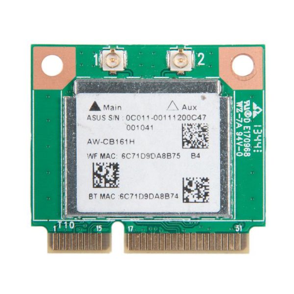 0C011-00111200 МОДУЛЬ WIFI AZWAVE AW-CB161H HALFCARD 802.11B/G/N/AC WLAN+BT4.0+HS