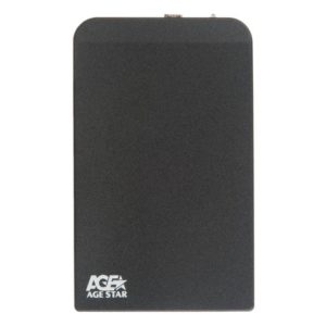 SUB2O1 (BLACK) КОНТЕЙНЕР (BOX) ДЛЯ HDD 2.5"  SATA AGE STAR, USB 2.0, ЧЕРНЫЙ