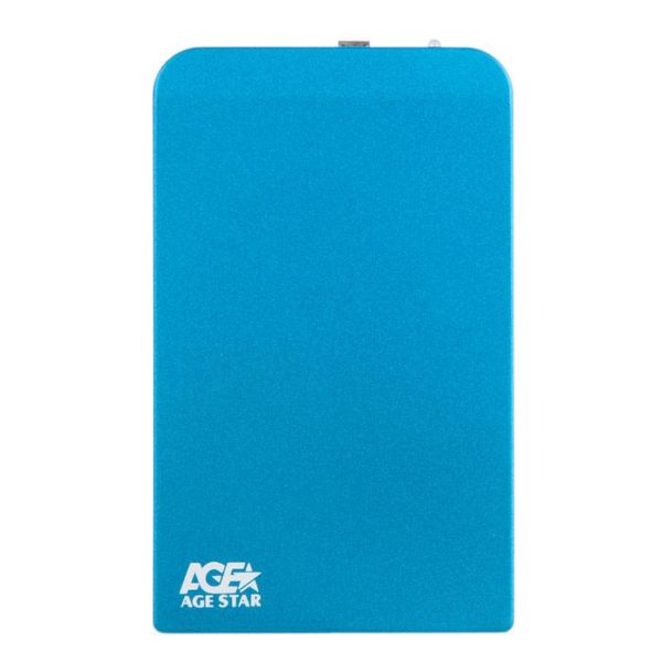 SUB2O1 (BLUE) КОНТЕЙНЕР (BOX) ДЛЯ HDD 2.5"  SATA AGE STAR, USB 2.0, СИНИЙ